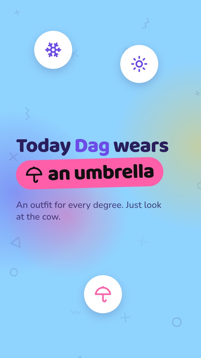 A scene from the Dag promo film, for a weather app, in 9:16